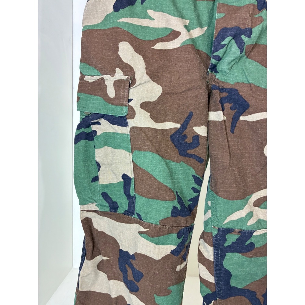 Sold. Tru-Spec Mens Woodland Camo Cargo Pants 100% Cotton Ripstop - Picture 10 of 11